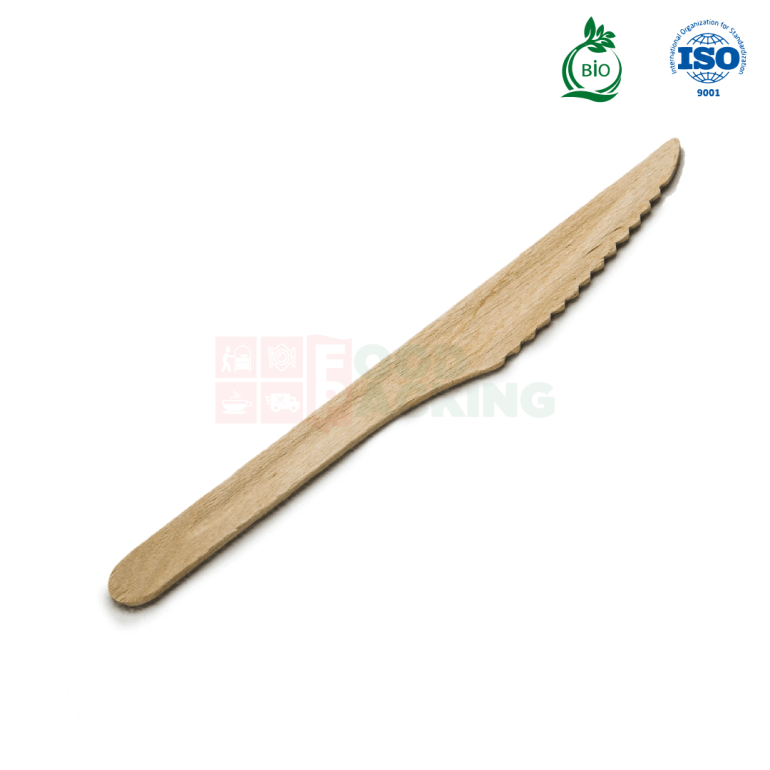 Disposable wooden knife 160 mm