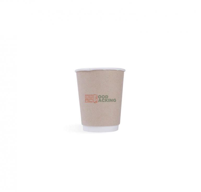 9 OZ Kraft Double Wall Paper Cup 250 ml