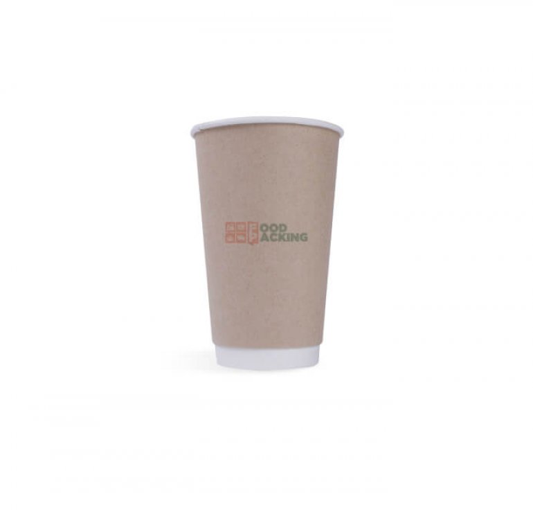 16 OZ Kraft Double Wall Paper Cup 400 ml