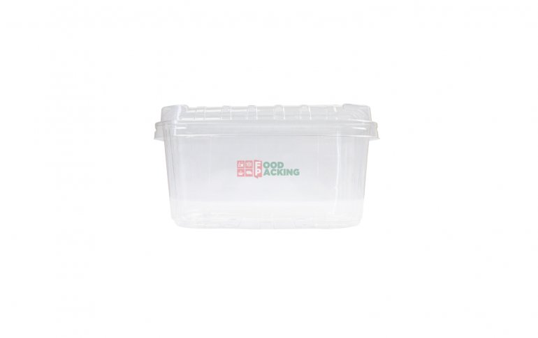 PET Transparent F500-700 fruit container with lid