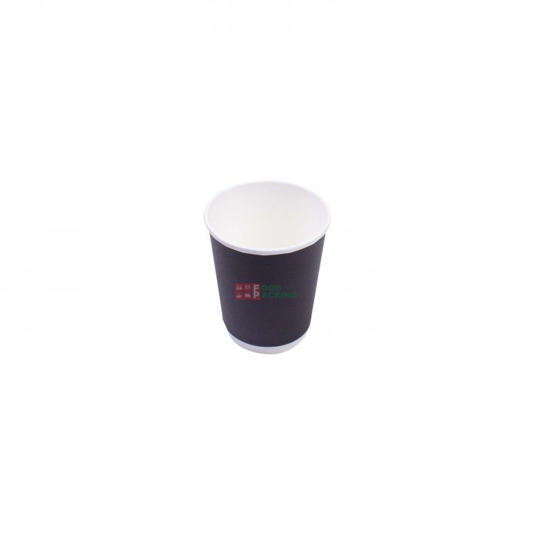 9 OZ Black Double Wall Paper Cup 250 ml