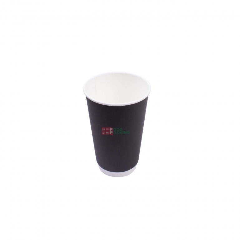 16 OZ Black Double Wall Paper Cup 400 ml