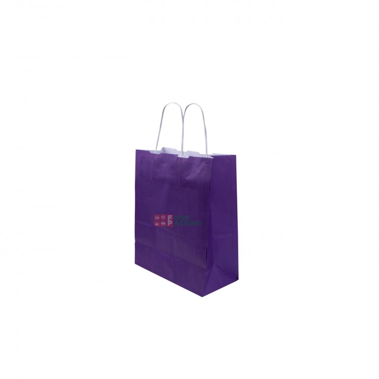 Purple Kraft Bag 250 mm x 310 mm x 120 mm