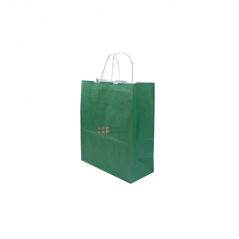 Green Kraft Bag 250 mm x 310 mm x 120 mm