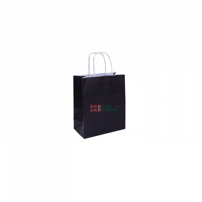 Black Kraft Bag 190 mm x 240 mm x 100 mm