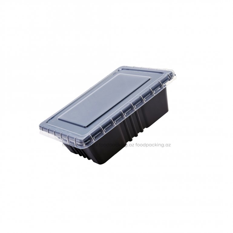 Black 205 container with transparent lid 1000 ml