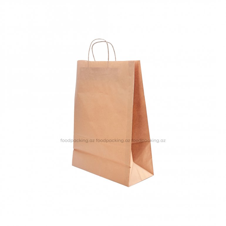 Kraft twisted handle bag 320 mm x 150 mm x 450 mm