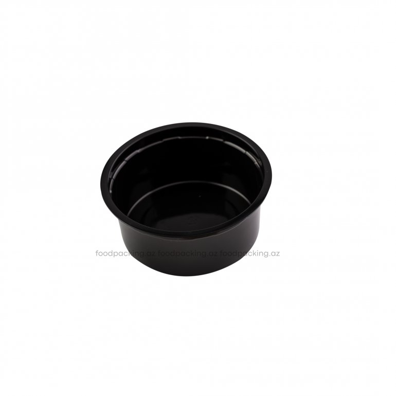 Black round container D117 300 ml for Vacuum Sealer
