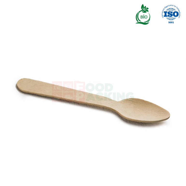 Disposable Wooden Spoon 110 mm