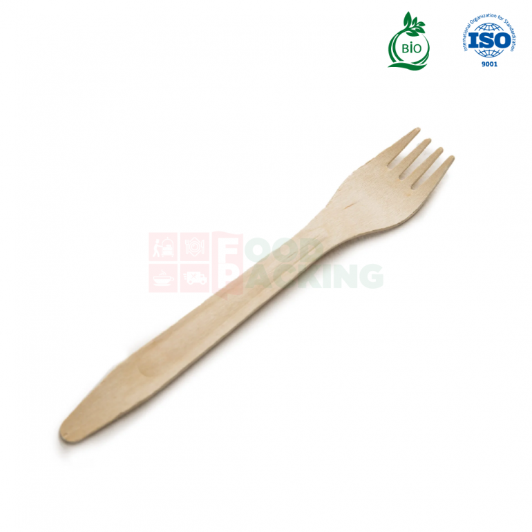 Disposable Wooden Fork 160 mm