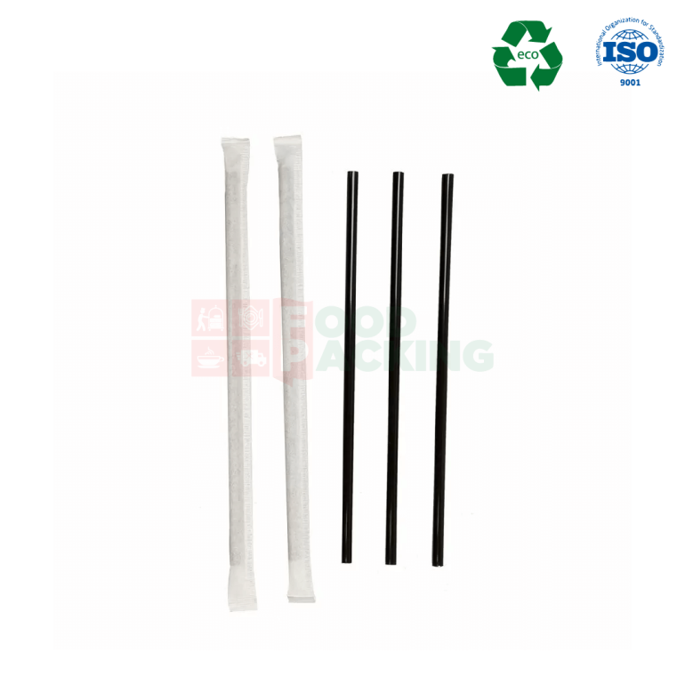 Individually Packed Paper straw (Black)