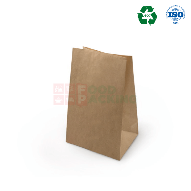 Kraft bag  without a handle  120 mm x 80 mm x 250 mm