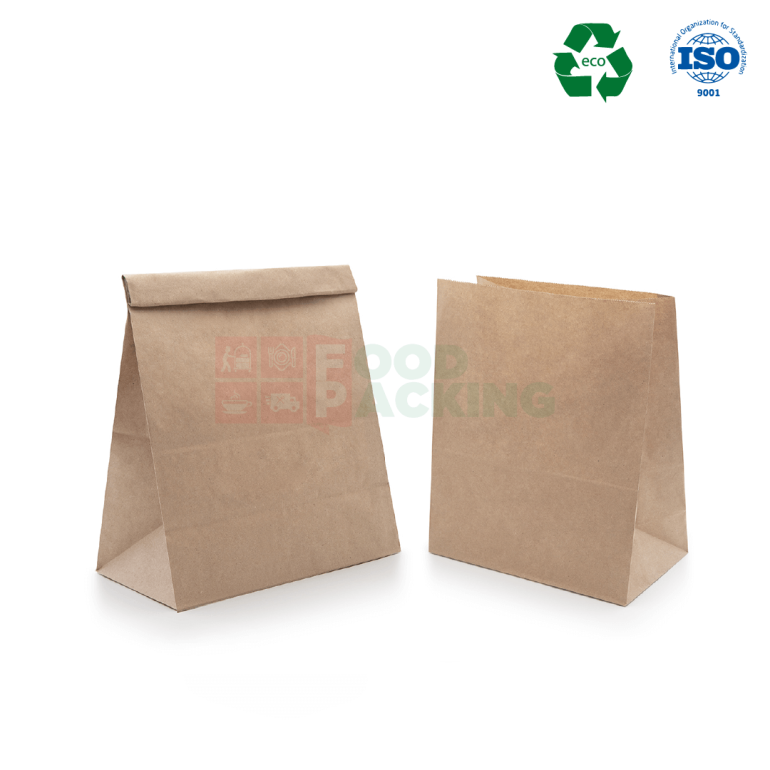 Kraft bag  without a handle  220 mm x 120 mm x 290 mm