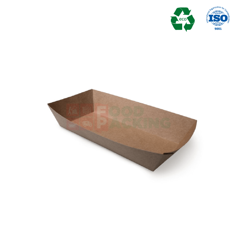 2 / Kraft Hot Dog Box 80 mm x 180 mm x 30 mm