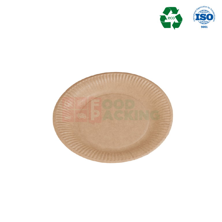 Kraft Paper Plate with biolamination 230 mm