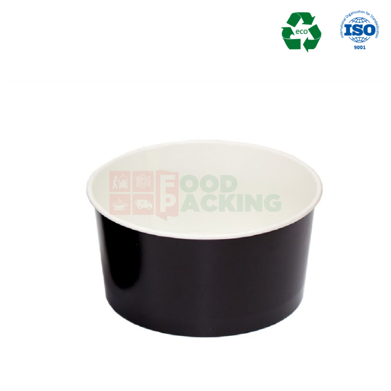 16 OZ Paper Soup Bowl (Black)