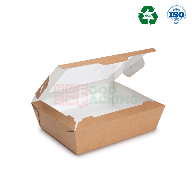 Kraft Salad Box with Window (400 ml)