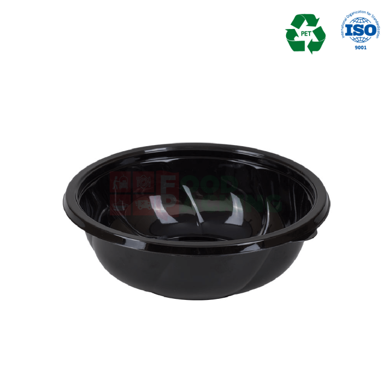 SPK - 190D Salad container with lid 1000ml (Black)