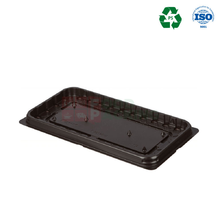 KMS Т-2512D Cake tray with lid (Brown)