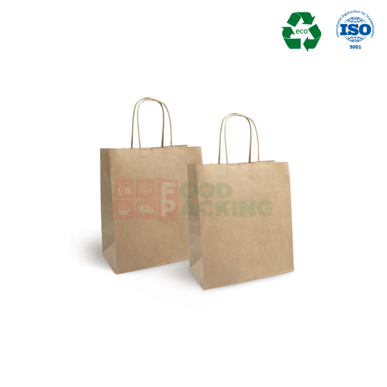 Twisted handle Kraft bag 220 mm x 120 mm x 250 mm