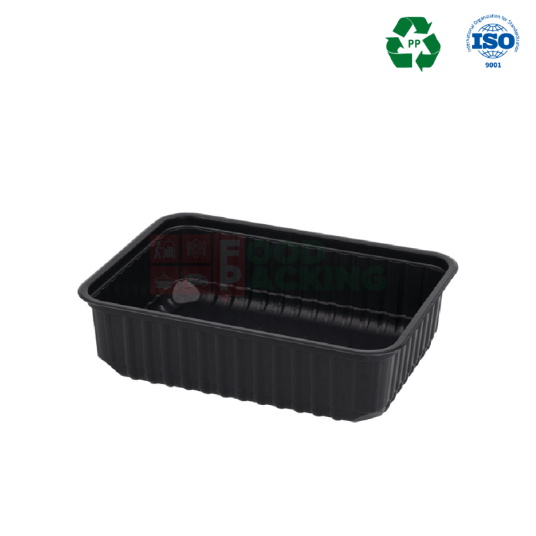 Black Microwave Safe 179 Container with lid 750 ml