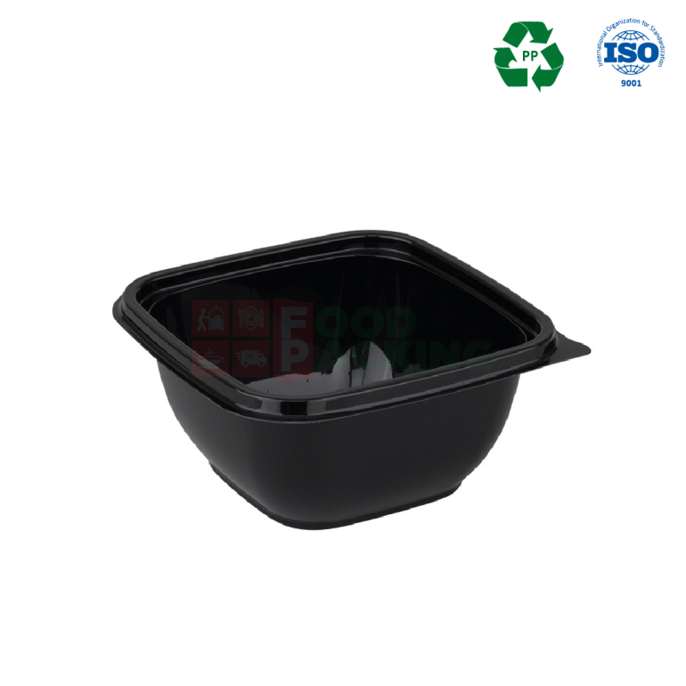 PP 1616 Container with lid 750 ml (Black)