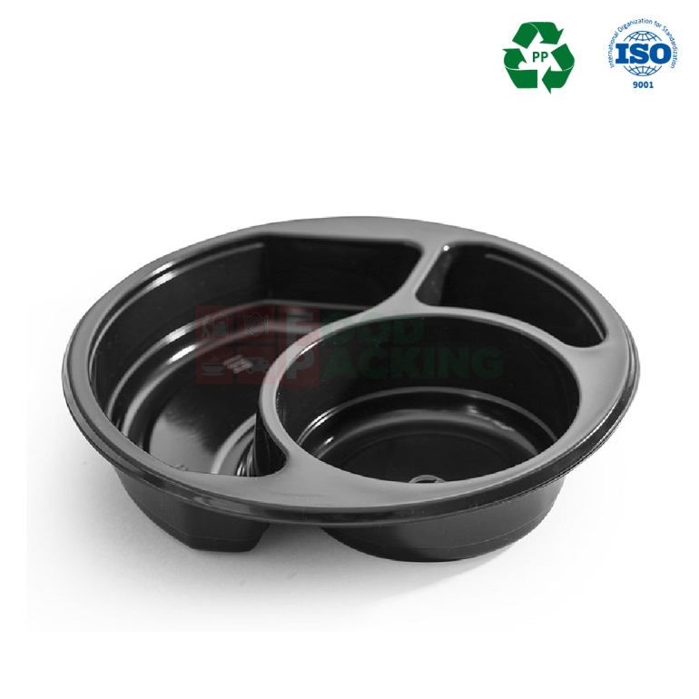 3 Section K 189 Container 650 ml (Black)