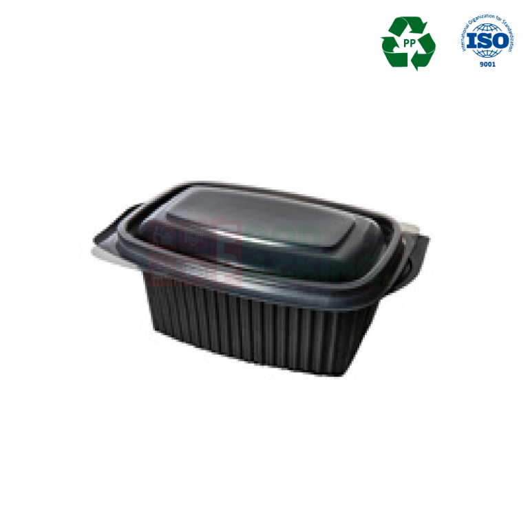 Food Container 750 cc with lid (Black)