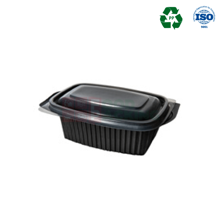 Food Container 1000 cc with lid (Black)