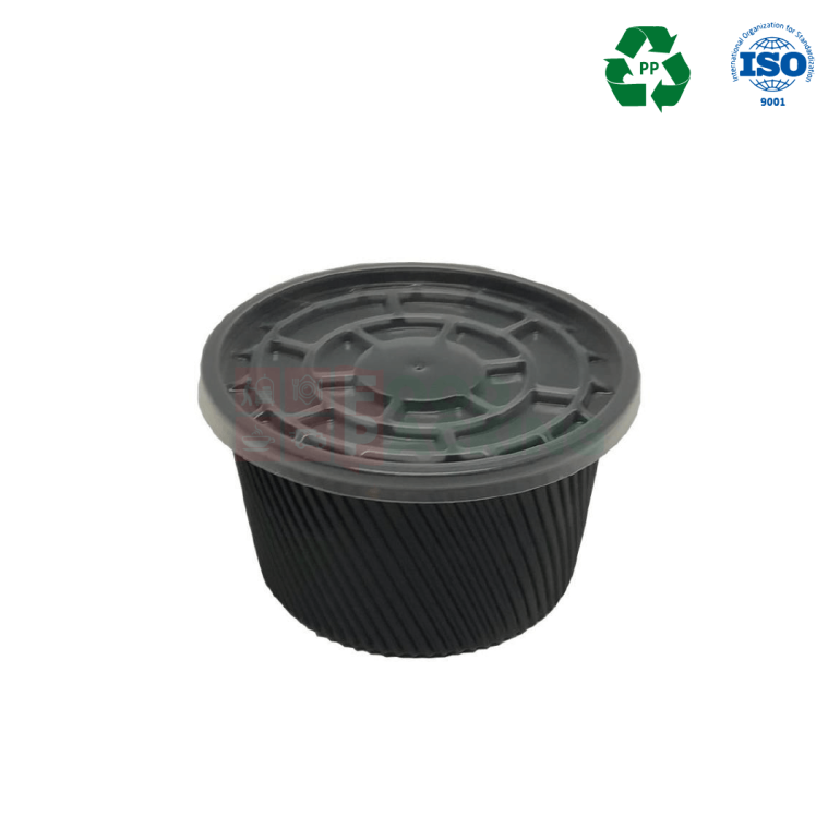 Soup Container with lid 350 cc (Black)