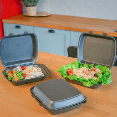 Expanded polystyrene lunch box
